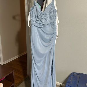 Azazie bridesmaid dress dusty blue